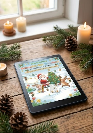 Weihnachts-Mal- und Rätselbuch (4–8 Jahre) - PDF-Download